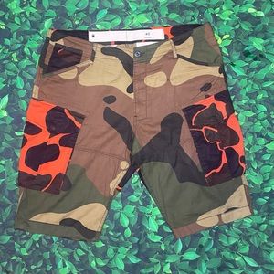 G-Star Raw Rovic Mix Loose 1/2 Pants Shorts Camo Cargos